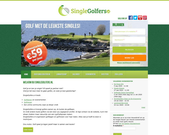 Single Golfers Logo
